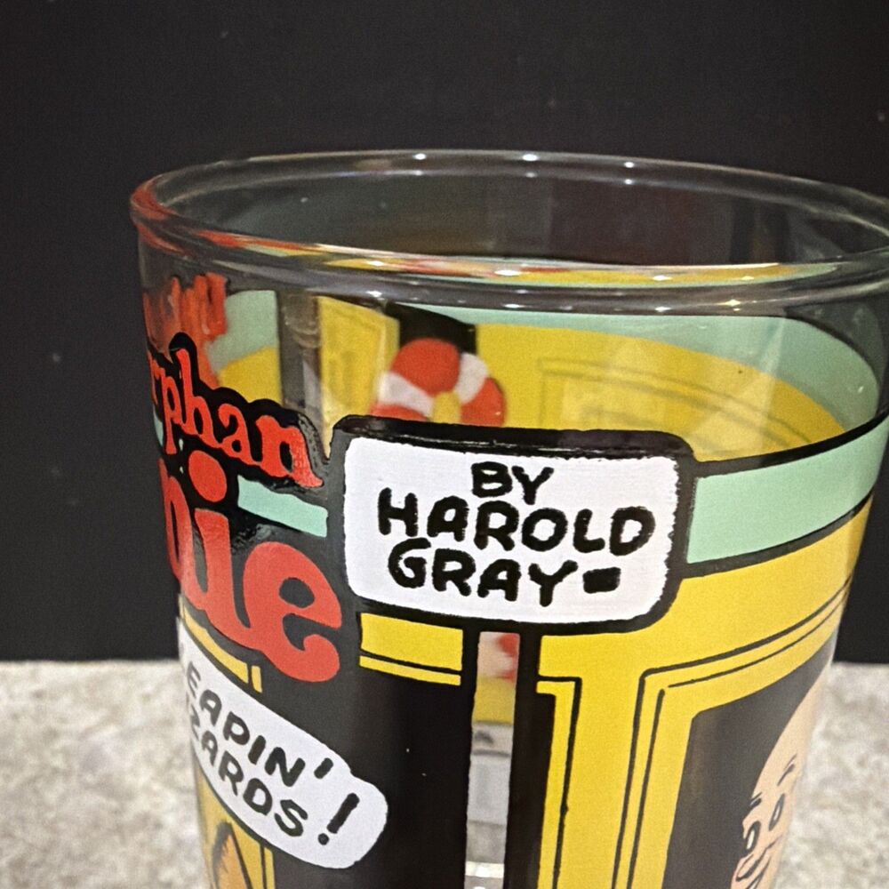 1976 The Sunday Funnies Drinking Glass With Little Orphan Annie by Harold Gray - Picture 2 of 5